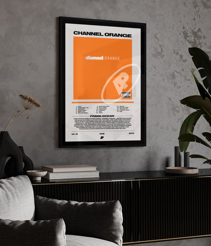 'Channel Orange' - Frank Ocean | Album Cover Poster