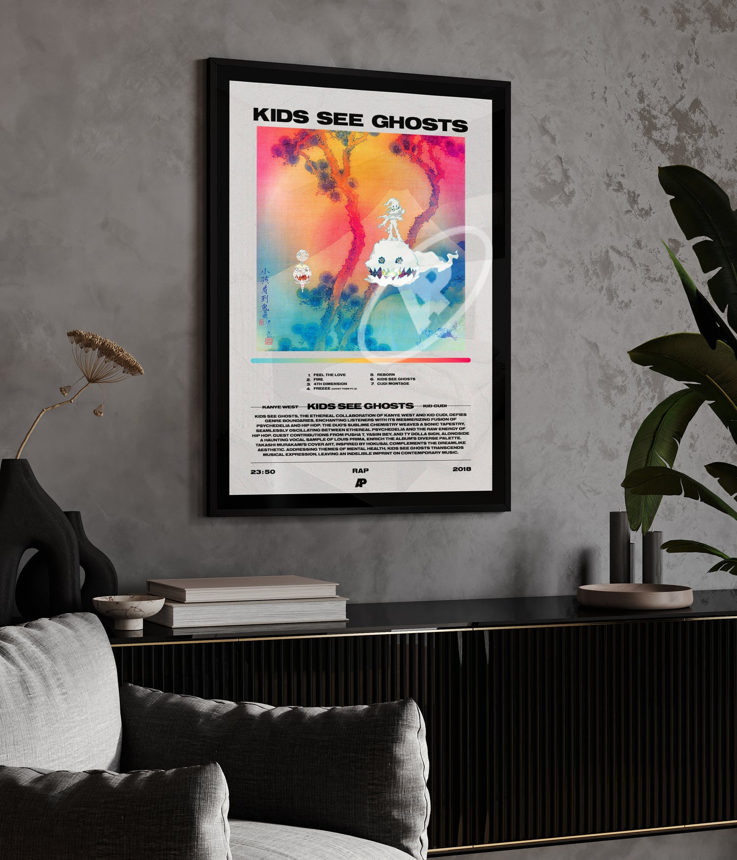 'Kids See Ghosts' - Kids See Ghosts (Kanye West & Kid Cudi) | Album Cover Poster