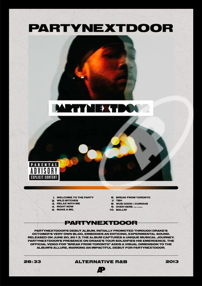 'PARTYNEXTDOOR' - PARTYNEXTDOOR | Album Cover Poster