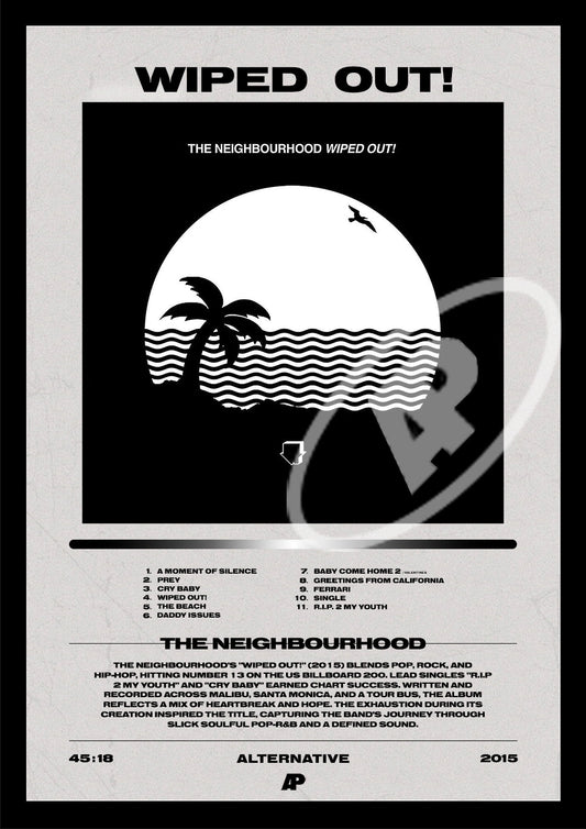 'Wiped Out!' - The Neighbourhood | Album Cover Poster